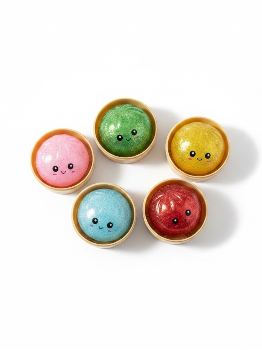 BUNDLE of 2 Mini Sugar Glitter Mystery Dumplings Fidget Sensory Stress Relief